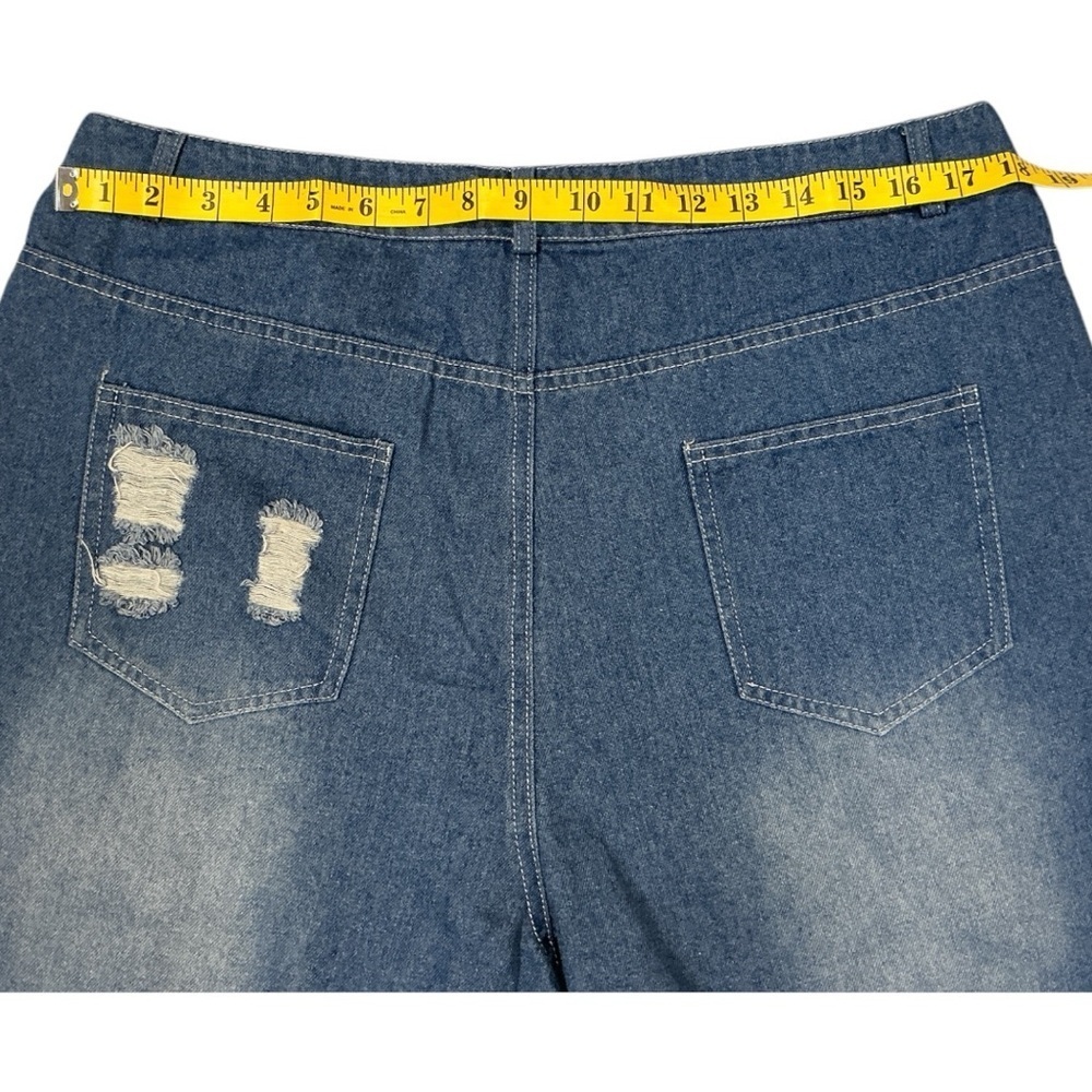 Distressed Blue Jeans - Picture 3 of 8